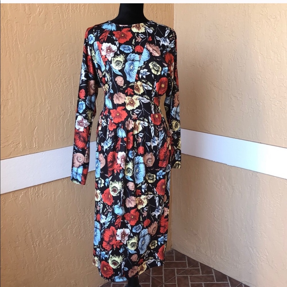 ZARA Floral Print Dress